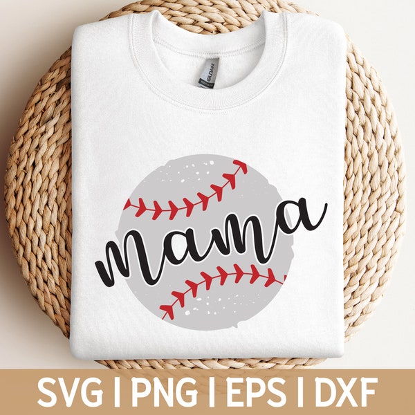 Baseball Mom svg, Baseball Mama svg, baseball svg, mom svg, dxf, svg, png, grunge svg, Iron on transfer, shortsandlemons, digital download