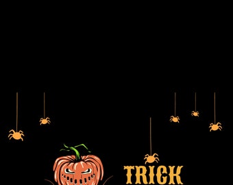 Instant Download Folded Halloween Greeting Card