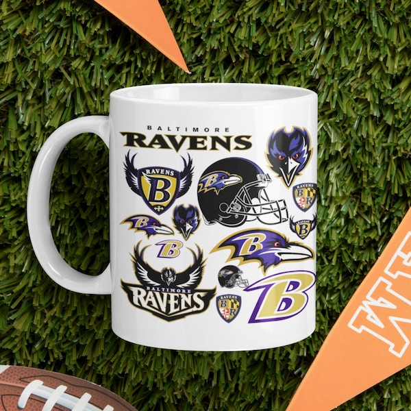 Baltimore Ravens Coffee Mug| Baltimore Ravens Tumbler| Baltimore Ravens Football| NFL Mug| NFL Tumbler