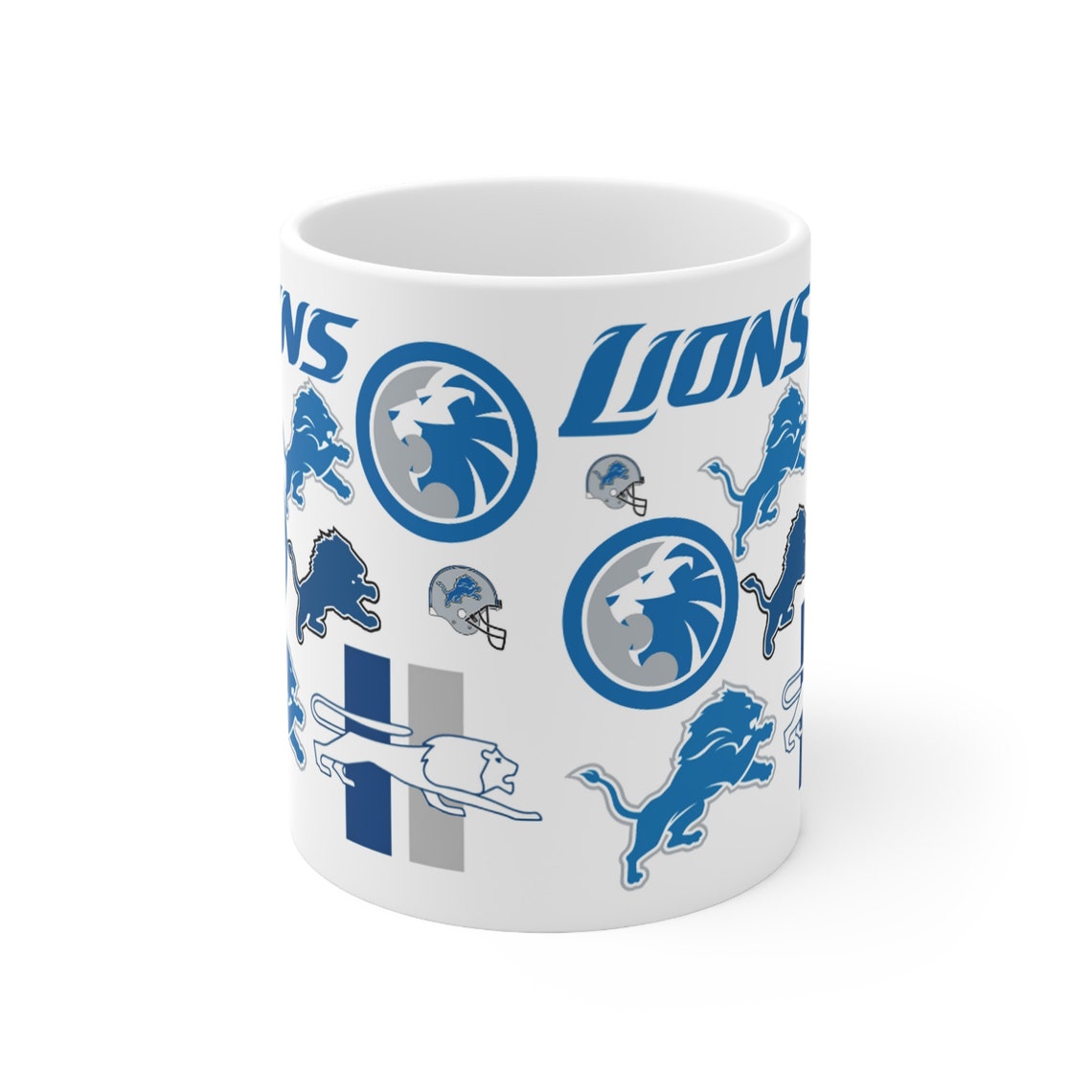 Detroit Lions Coffee Mug Detroit Lions Detroit Lions Football Lions Coffee Mug Detroit Lions Mug ...