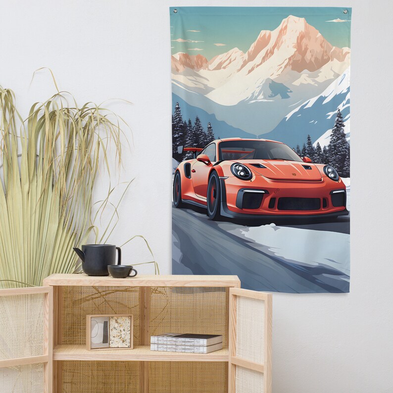 Tableau Toile Porsche 911 GT3 – Décoration Murale – Art Moderne – Multi Couleurs