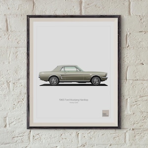 1965 Ford Mustang Illustration - Digital Download