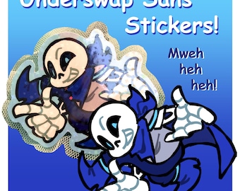 Underswap Sans Holographic Star Stickers