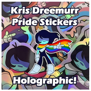 Kris Dreemurr Pride Stickers