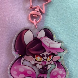 Splatoon Squid Sisters Callie and Marie Acrylic Keychain Charm - Etsy