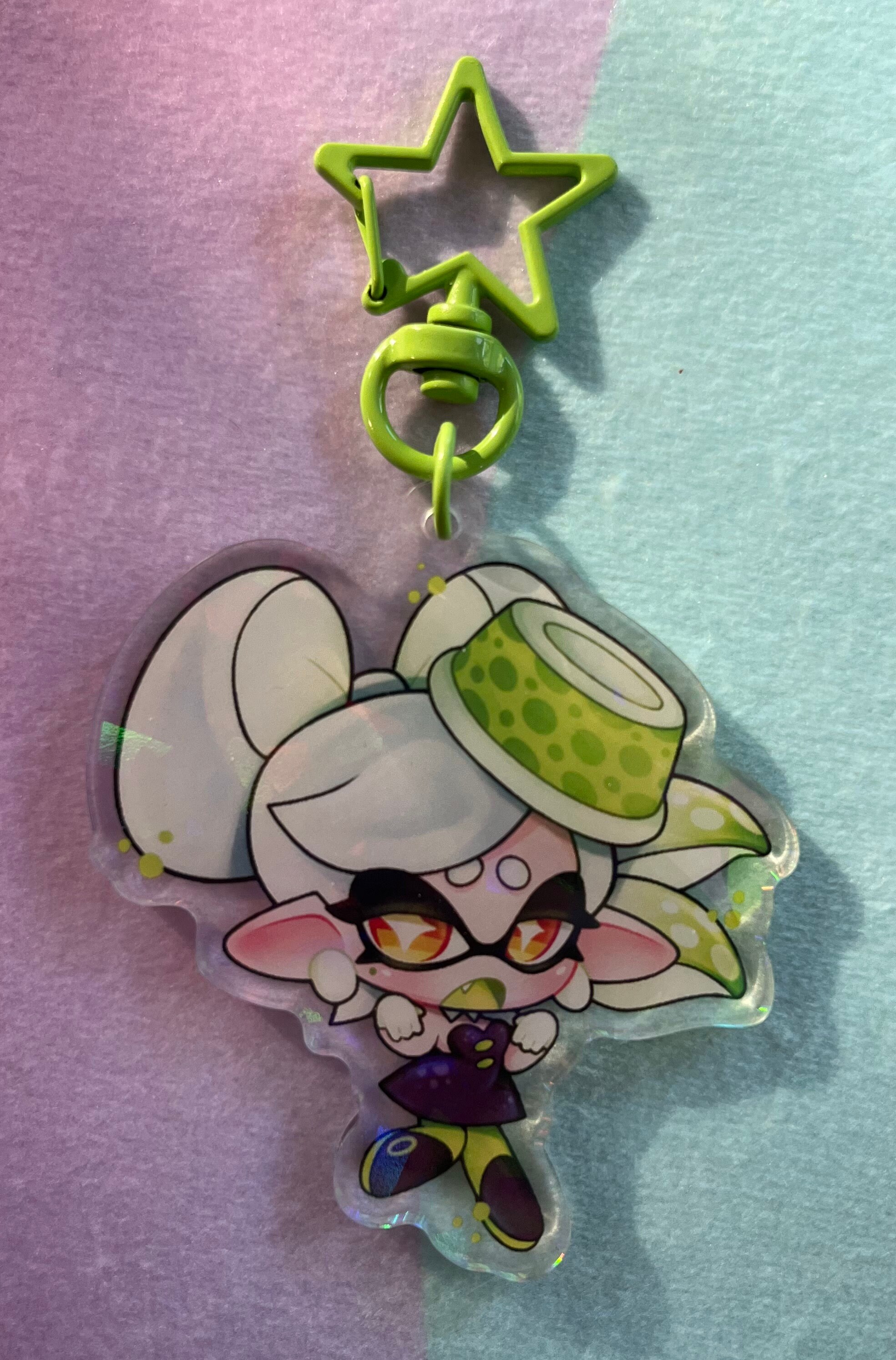 Splatoon Squid Sisters Callie and Marie Acrylic Keychain Charm - Etsy