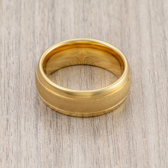 3mm D Shape Heavy Matt Finished Wedding Ring In 18 Carat Rose Gold Gsdm 3mm Cut 24