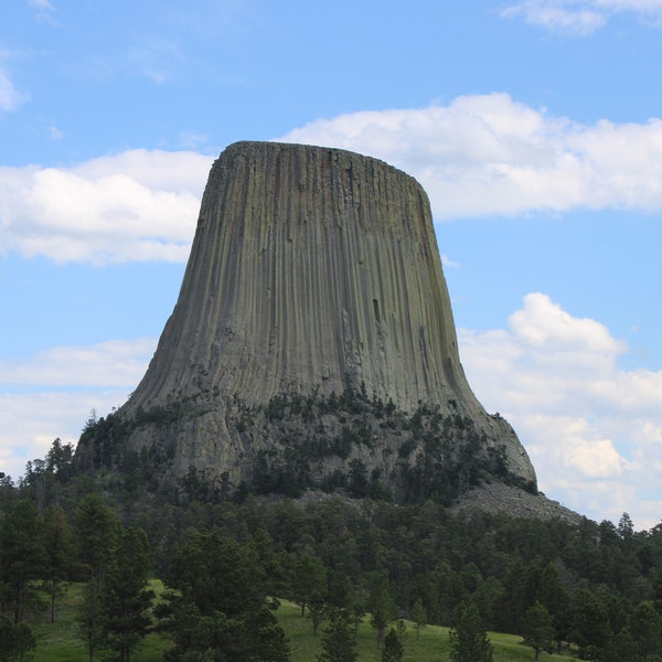 Devils Tower Wyoming Photography Wall Art~ Wyoming National Monuments~ National Parks~ Wild West~ Wyoming Landscape~ Lava formations