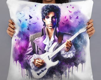 Prince in the Purple Rain Pillow - available in 3 different sizes