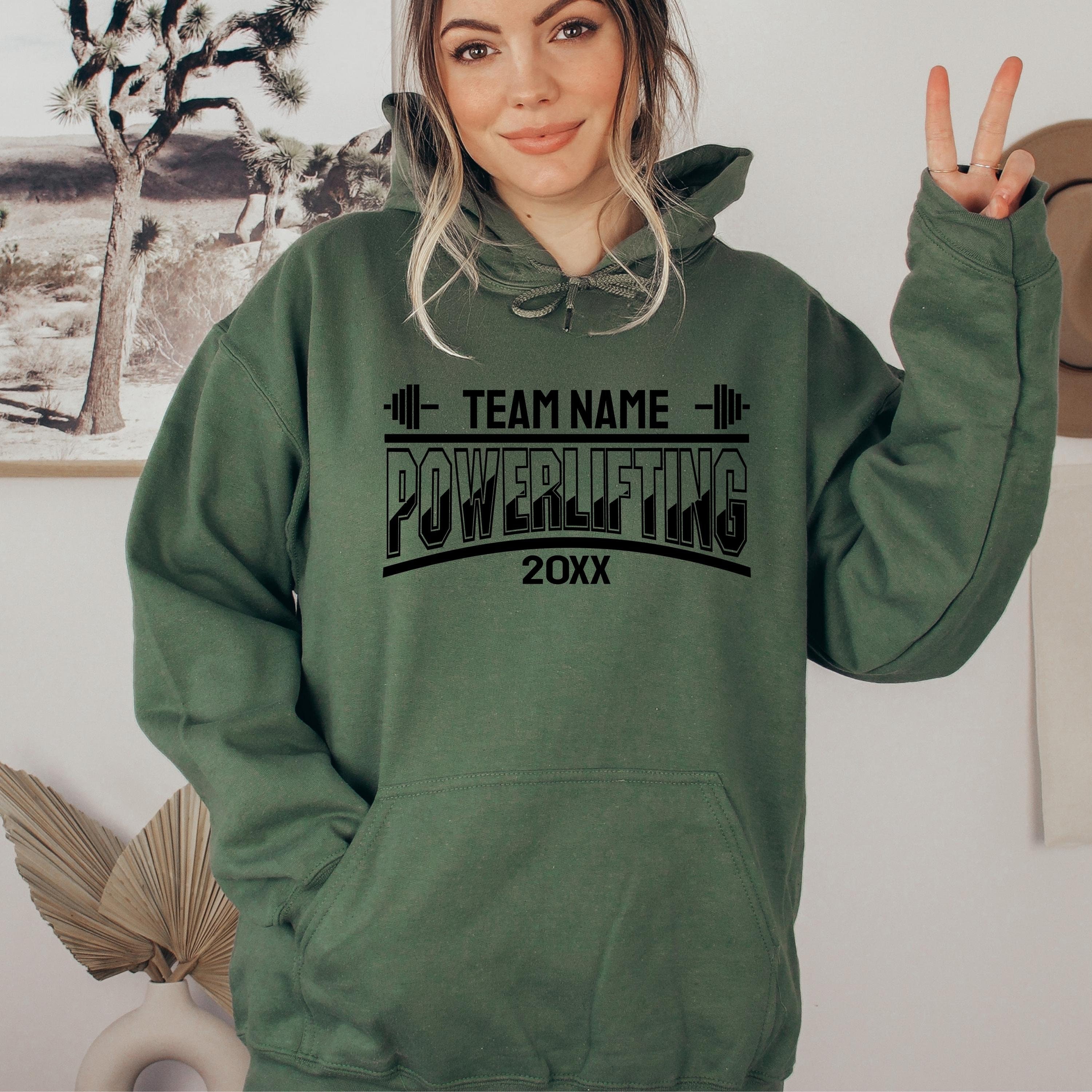 Custom Powerlifting Club Sweatshirt Powerlifting Hoodie Custom Team