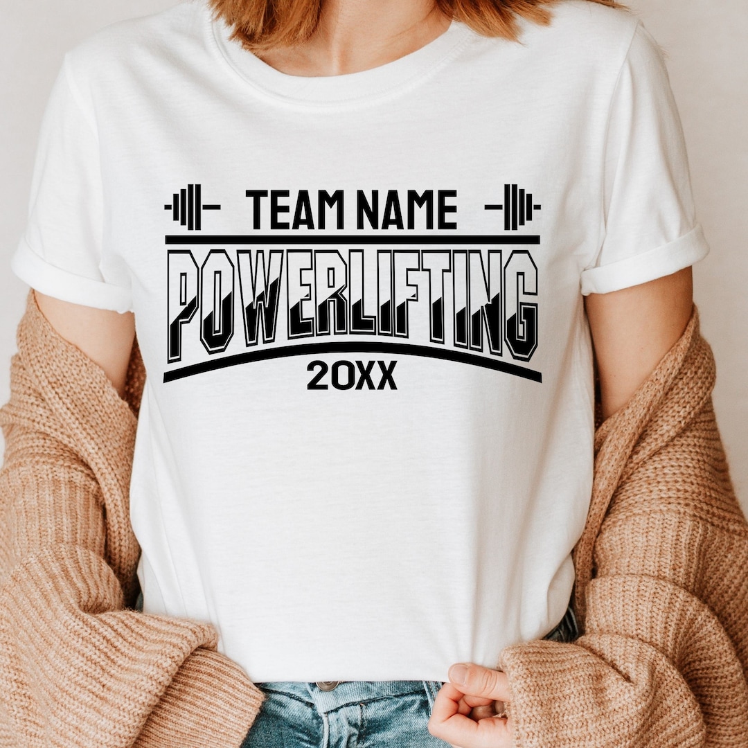 Custom Powerlifting Club Shirt Powerlifting Shirt Custom Team Name Tee