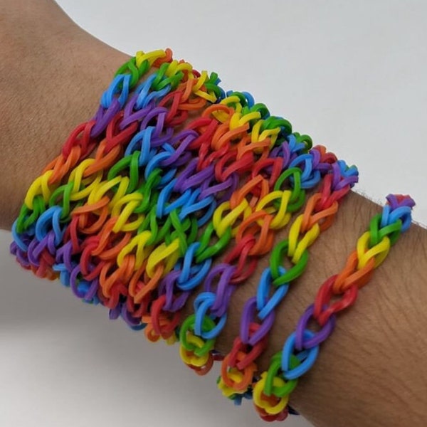 Rainbow Loom Bracelet - Etsy