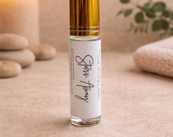 Stress Away Essential Oil Roller – Natural Anxiety & Stress Relief for Moms, Calming Aromatherapy Self Care Gift