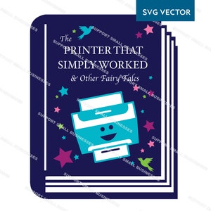 Der Drucker, der einfach funktionierte Digital Download SVG Vektor