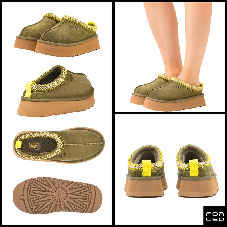 UGG Tazz Slippers Cozy Platform Fur Ankle Boots Ethical Luxe Tazz