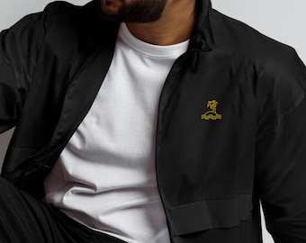 Palm Island Windbreaker, Unisex Packable Jacket, Water-Repellent, Vegan