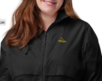 Shark Fin Unisex Windbreaker, Packable Jacket, Winter Coat, Hooded, Raincoat, Wind, Zip Up, Water-Repellent, Vegan
