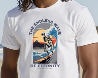 Endless Wave Surf Tee, Unisex Halloween T-Shirt