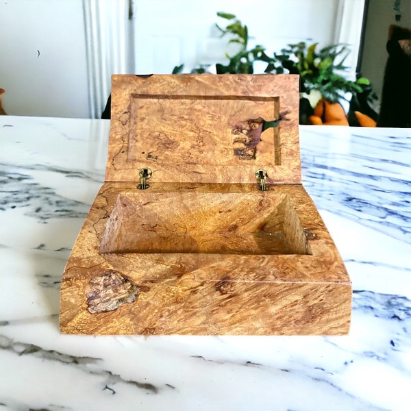 Stunning Michael Elkin Style Wood Burl Box