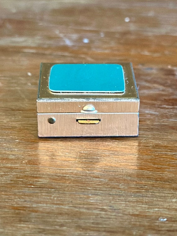 Vintage Silver Tone Pill Box