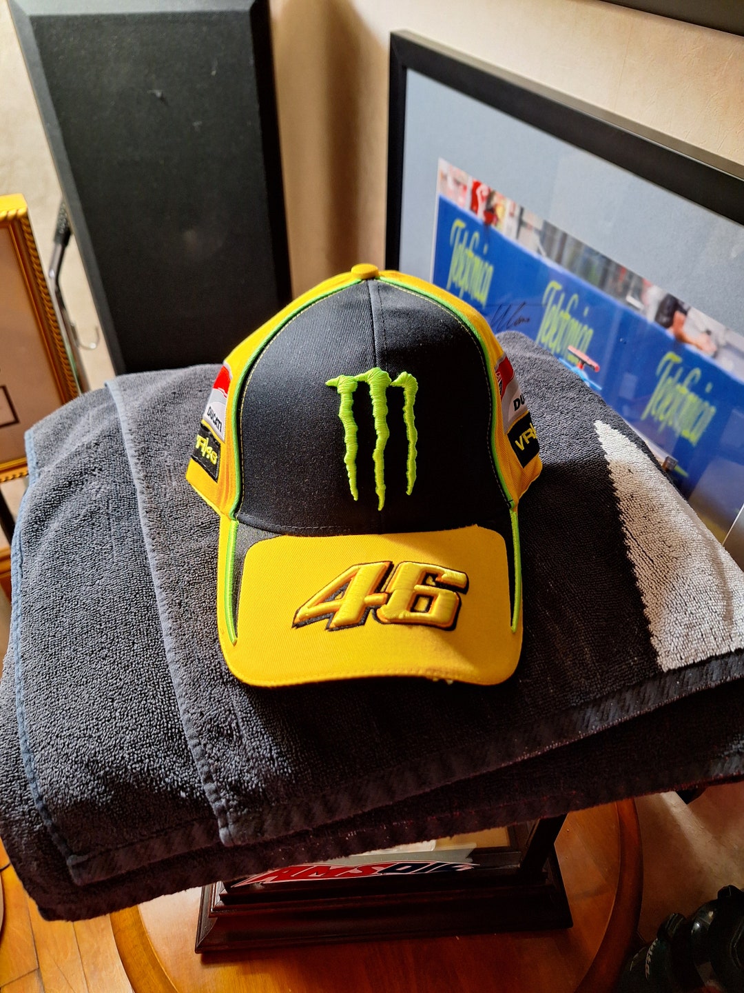 Topi Trucker Topi Vr46 Original Vr46 Monster Energy Trucker Cap