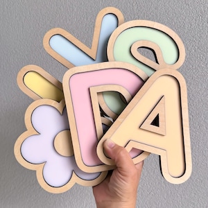 Wood Pop Letters | Kids Name Plaque | Nursery Decor