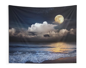 Moon Wall Tapestry, Water Tapestry