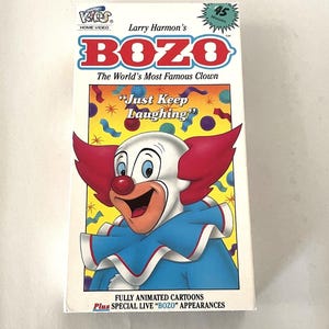 BOZO Najsłynniejszy klaun świata Po prostu się śmiej - kaseta VHS Larry&#39;ego Harmona