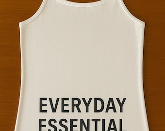 White Cotton Spaghetti Strap Tank Top: Women's Basic Cami