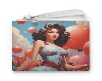 Vintage Pin-up Clutch Bag