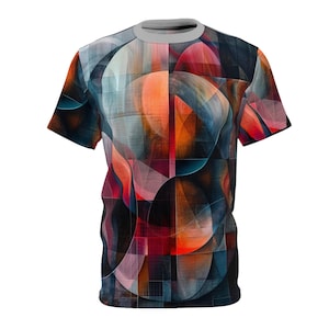 Geometric Multicolor T-Shirt: Abstract Graphic Tee