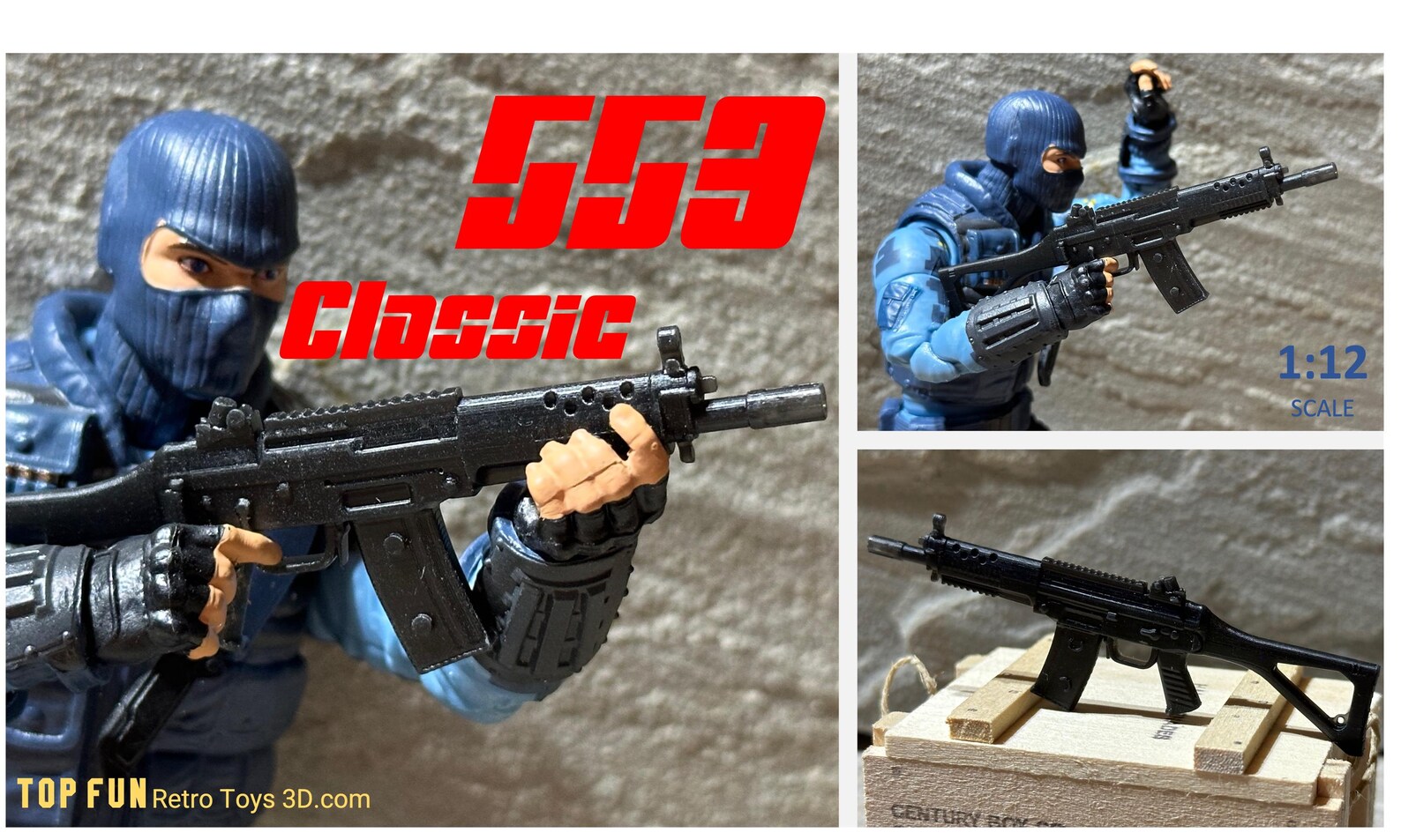 TF 553 COMMANDO 1:12 Scale Model Rifle - Etsy