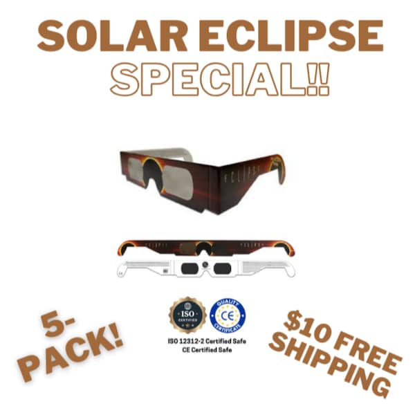 5-pack! Quality Solar Eclipse Glasses 2024