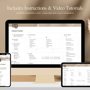 Notion Finance & Budget Tracker Template: Personal Finance Dashboard - Etsy