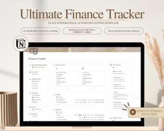 Notion Finance & Budget Tracker Template: Personal Finance Dashboard