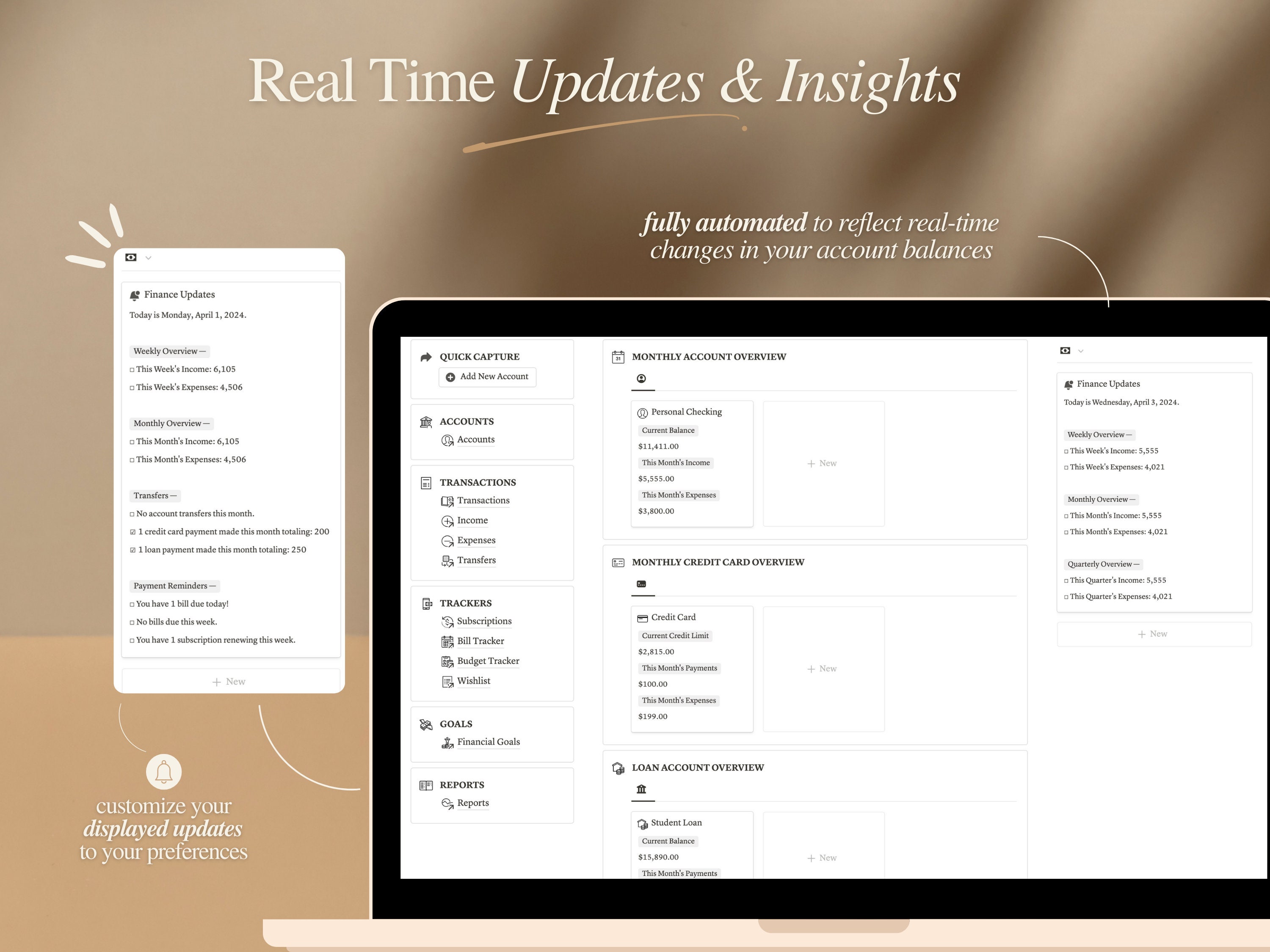 Notion Finance & Budget Tracker Template: Personal Finance Dashboard - Etsy