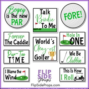 Golf Photo Booth Props | Photobooth Props | PVC Photobooth Props ...