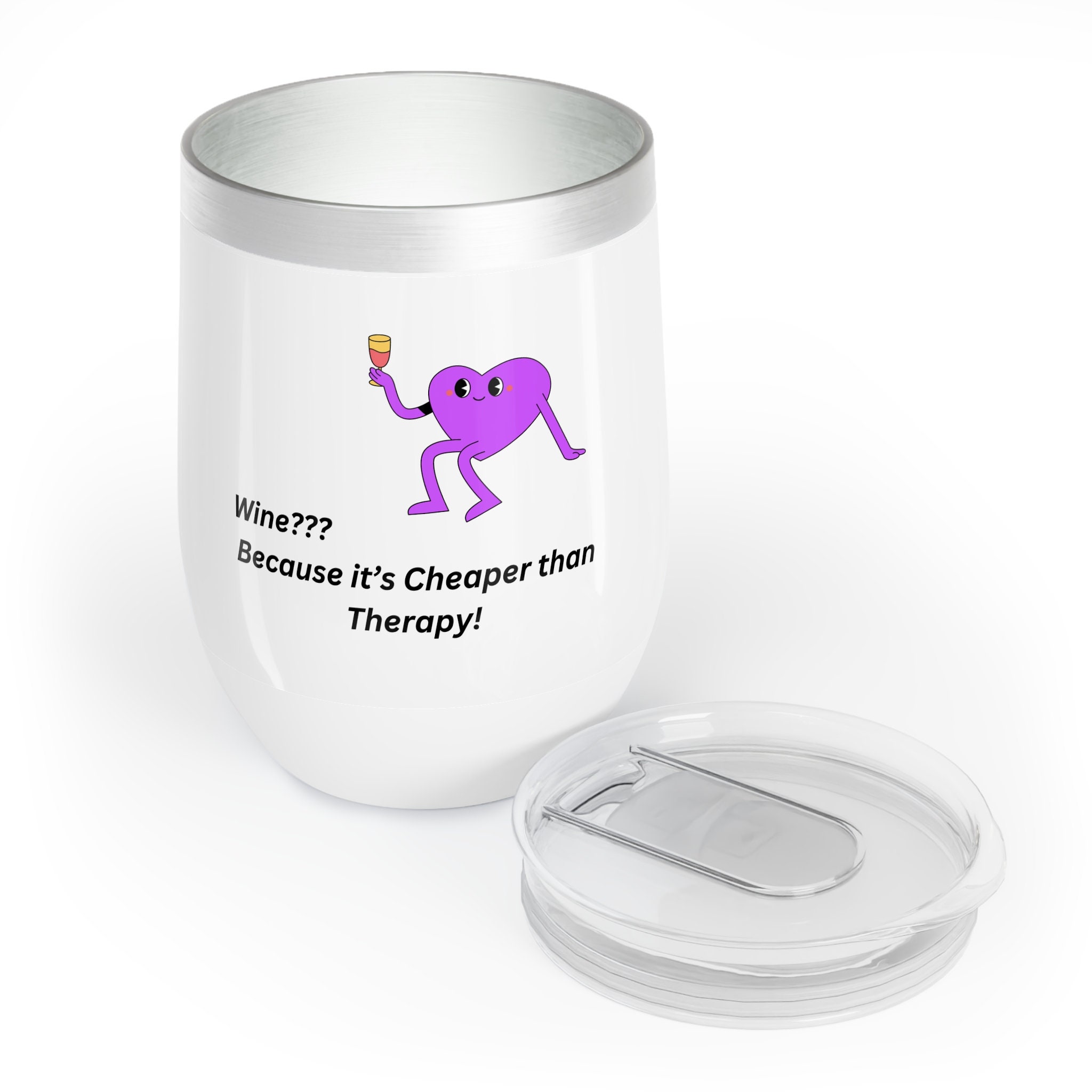 Chill Wine Tumbler cheaper Than Therapy Etsy