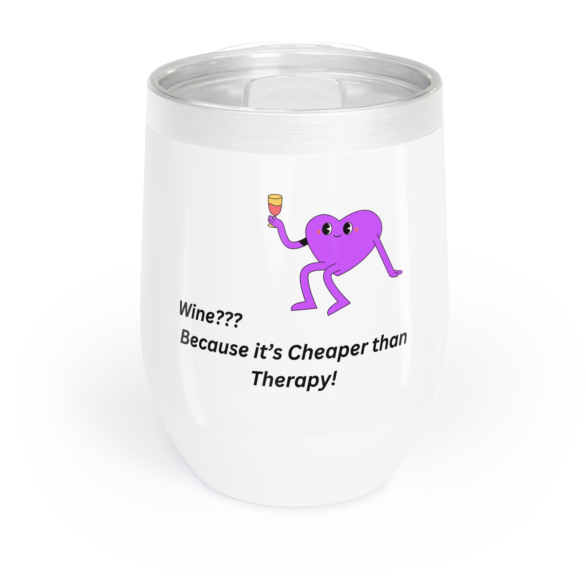 Chill Wine Tumbler cheaper Than Therapy Etsy