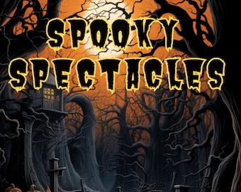 Espectáculos espeluznantes: 25 páginas imprimibles para colorear en escala de grises de Halloween