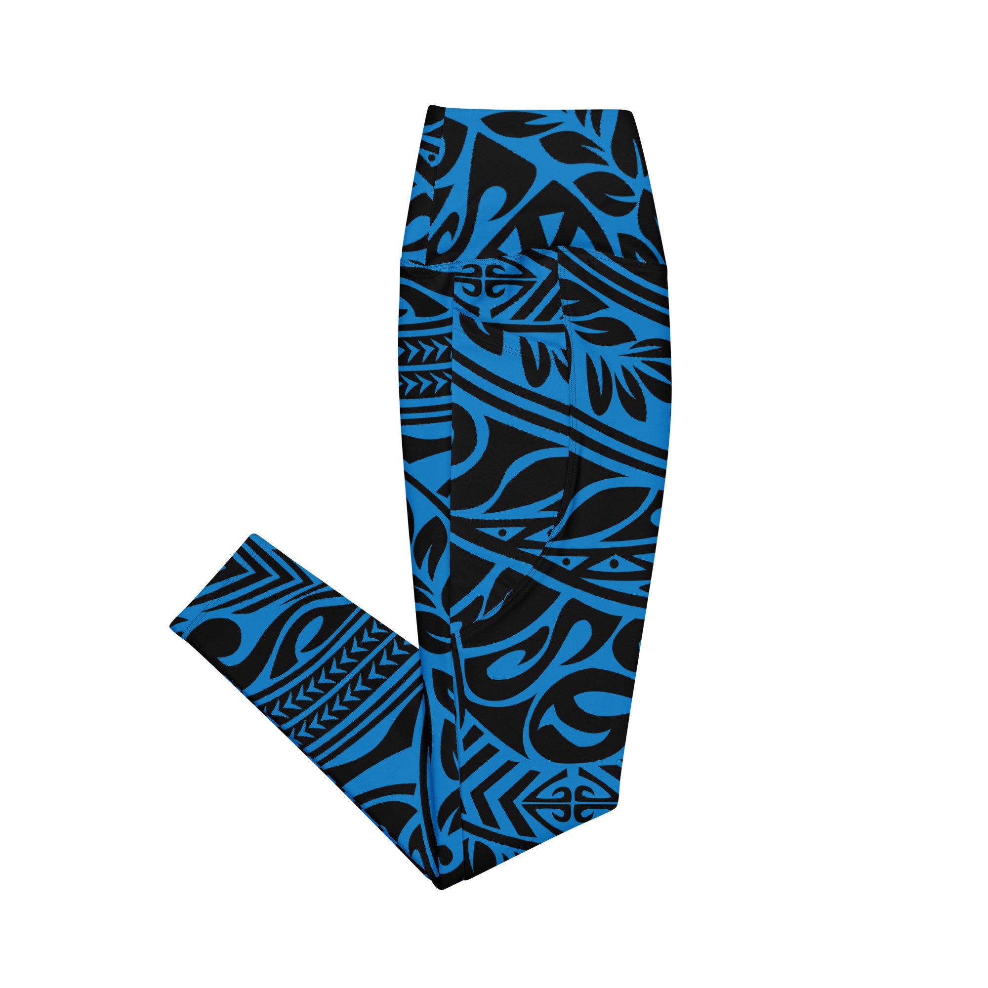 Tahiti Legging Polynesian Pattern Blue main image 0