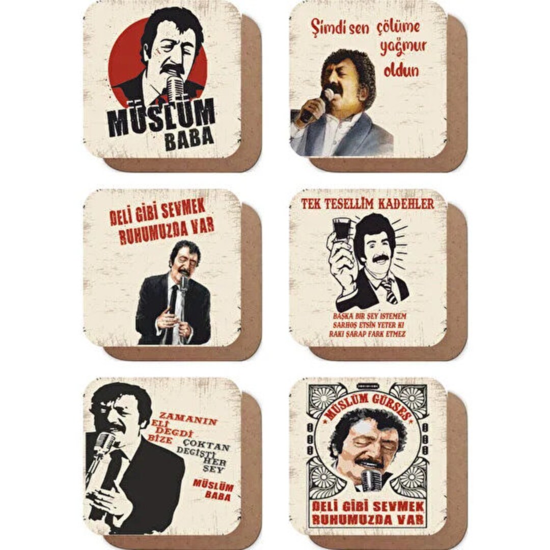 Müslüm Baba Coaster - Etsy