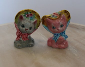 Vintage kattenzout- en peperstrooiers