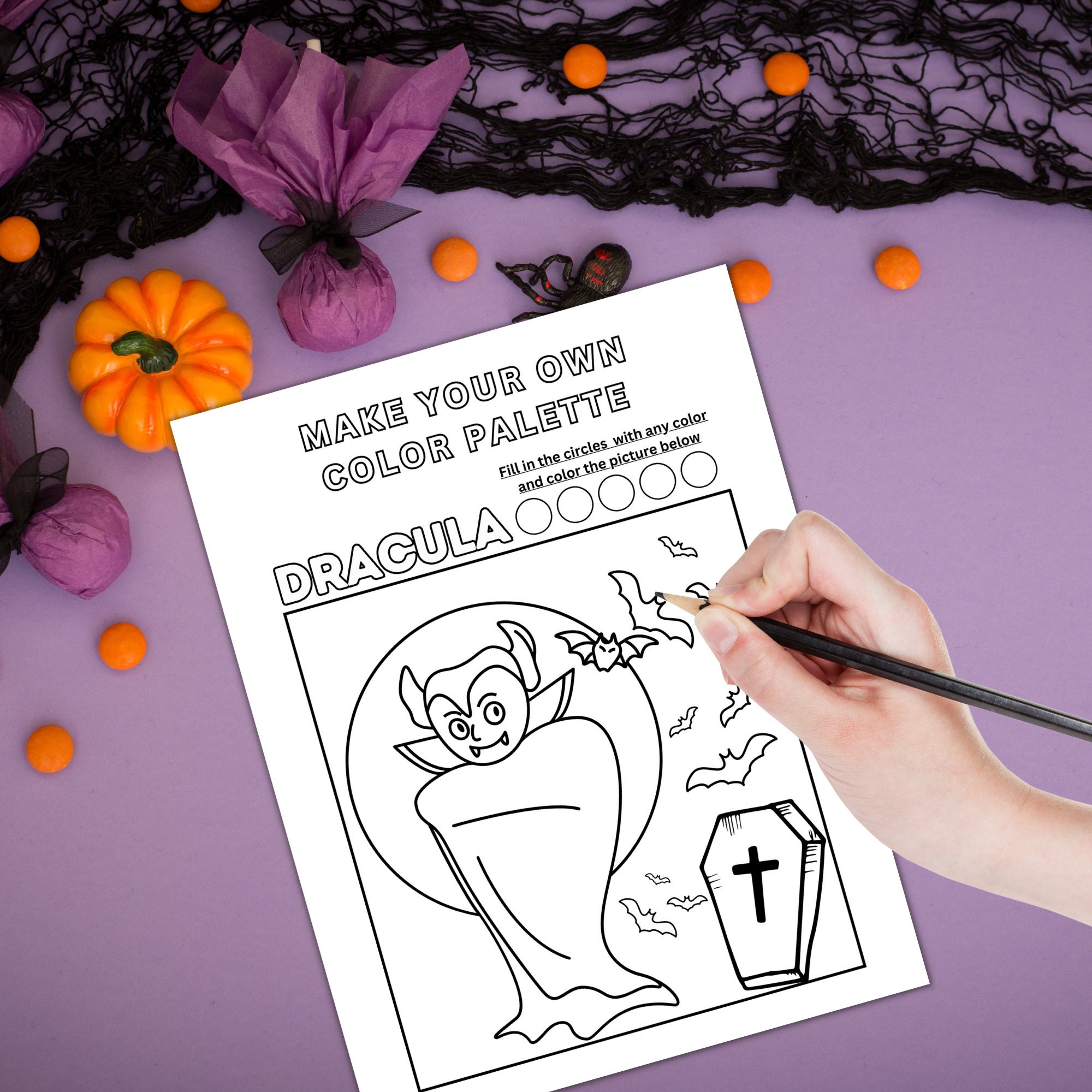 20 Holloween Kids Coloring Pages, Coloring Printable Worksheets, Simple ...