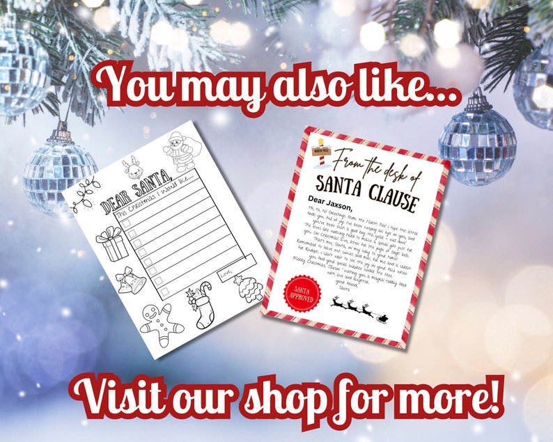 Santas Nice List Certificate Printable Holiday Keepsake for Etsy