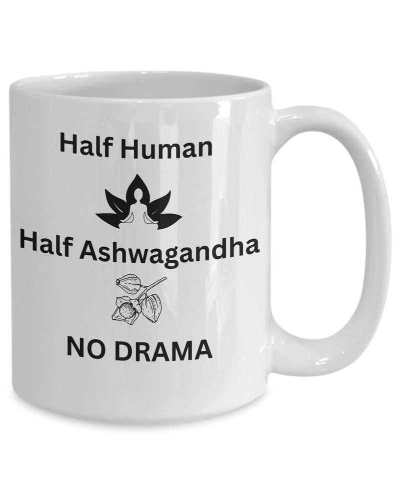 Ayurveda Lovers Gift Ashwagandha Coffee Cug Herb Lovers Gift For Her Him Yoga Healthy Ayurvedic Medicinal Thoughtful Present image 4