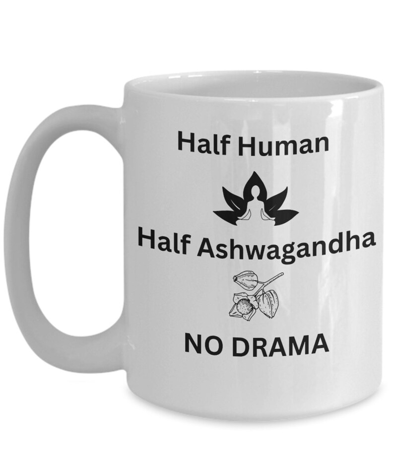 Ayurveda Lovers Gift Ashwagandha Coffee Cug Herb Lovers Gift For Her Him Yoga Healthy Ayurvedic Medicinal Thoughtful Present image 5