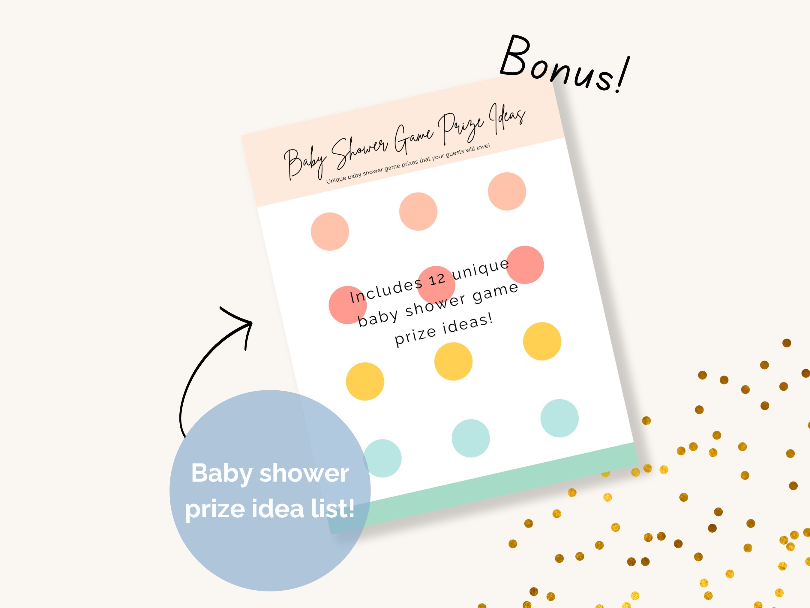 Left Right Baby Shower Game, Left Right Story, Co Ed Baby Shower Games