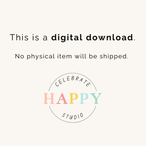 This is a digital download. No physical item will be shipped.