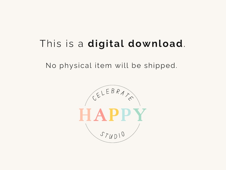 This is a digital download. No physical item will be shipped.